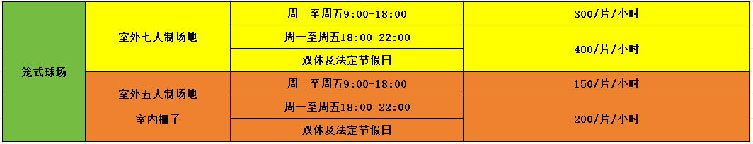 william威廉中文官网中心其他场地租赁收费标准